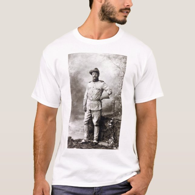 Camiseta Cavaleiros Rough Vintage Theodore Roosevelt (Frente)