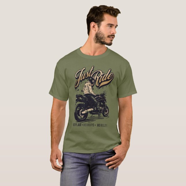 Camiseta cavaleiros significa t-shirts moto biker life (Frente Completa)