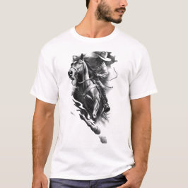 Camiseta cavaleiros t-shirts animais ilustração cavalos eng