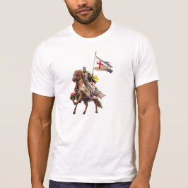 CAMISETA CAVALEIROS TEMPLAR EM SEU CAVALO