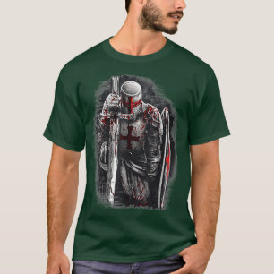 Camiseta Cavaleiros Templários Cristãos Oferecem Rosário
