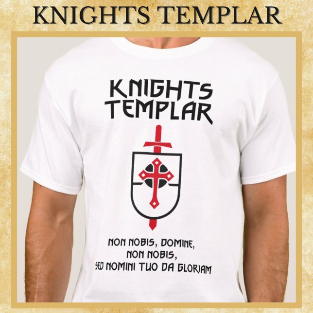 Camiseta Cavaleiros Templários Não Nobis Domine Idade Média (Criador carregado)