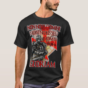 Camiseta Cavaleiros Templários Não Nobis Gloriam Crusader