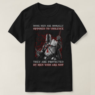 Camiseta Cavaleiros Templários Opõem-Se À Violência Sã