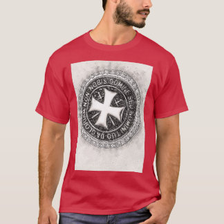 Camiseta Cavaleiros Templários Selo De Honra Resistência E 