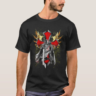 Camiseta Cavaleiros Templários T Juramento Por Deus - Crist