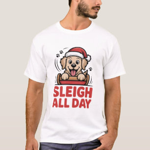 Camiseta Cavalga Todo o Dia Retriever Alegre