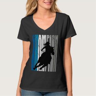 Camiseta Cavalgada Campeã de Barril de Cavalgar Téu Cowgirl