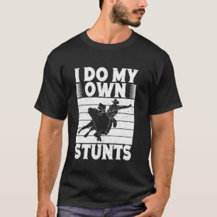 Camiseta Cavalgada de Rodeio Eu Faço Meus Próprios Estunts