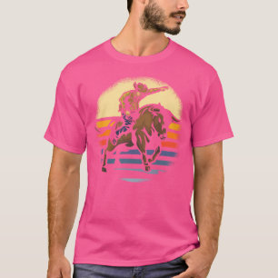 Camiseta Cavalgada de Touro Rodeio Cowboy Ocidental
