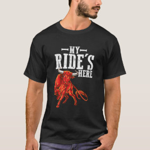 Camiseta Cavalgada de Touro Rodeio Pbr Cavaleiros de Touro