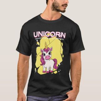 Camiseta Cavalgada de Unicórnio Seu Caminho Para a Felicida