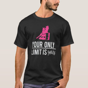 Camiseta Cavalgadora de Barril Seu Único Limite É Você Cowg
