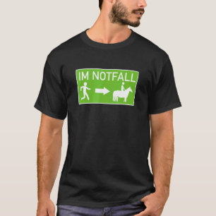 Camiseta Cavalgando como rota de fuga montando cavalo emerg