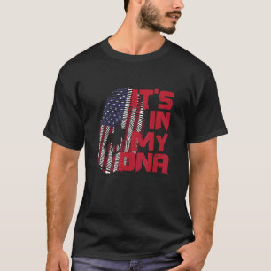 Camiseta Cavalgando Em Impressão Digital De Dna Patriota Am