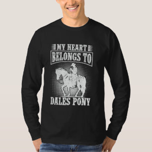 Camiseta Cavalgando Meu Coração Dales Pônei Cavaleiro