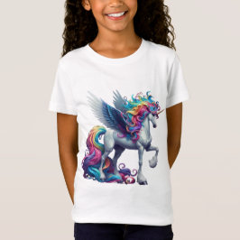 Camiseta Cavalgando Unicórnio Arco-Íris