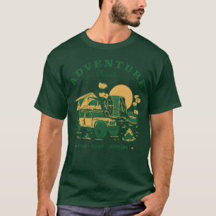 Camiseta Cavalgar Acampamento Explorar vintage