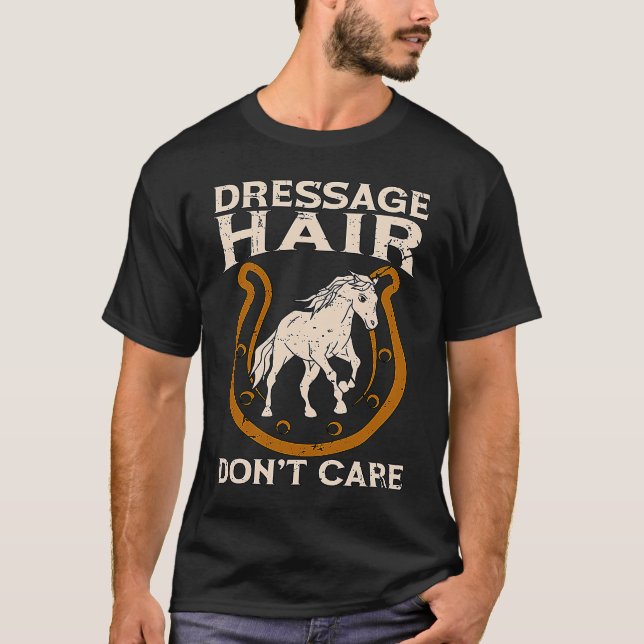 Camiseta Cavalgar com Estilo, Sem Preocupações com Equinos  (Frente)
