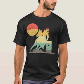 Camiseta Cavalgar em Barril Mostrar Cavalgador de Barril
