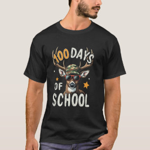 Camiseta Cavalgou' 100 Dias De Escola Cervo Aluno Menino Me