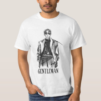 CAMISETA CAVALHEIRA BRANCA DE HOMENS SALVAGUARDADOS