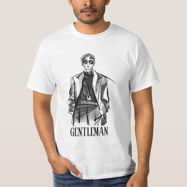 CAMISETA CAVALHEIRA BRANCA DE HOMENS SALVAGUARDADOS (Frente)
