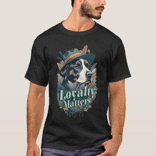 Camiseta Cavalheiro Cão Celebração De Lealdade E Amigos