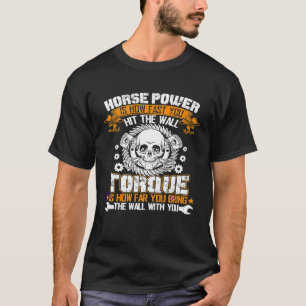 Camiseta Cavalheiro Cavalo Potência Torque Homens