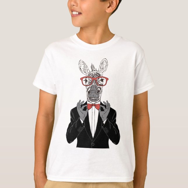 Camiseta Cavalheiro da zebra (Frente)