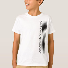 Camiseta Cavalheiros com Sinalizador Verificado de Corrida 