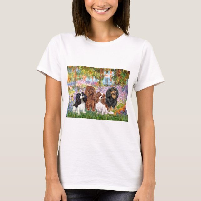 Camiseta Cavalier (4) - no jardim de Monet (Frente)
