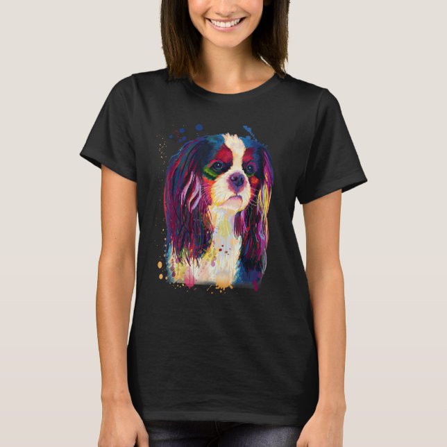 Camiseta Cavalier Beautiful Look Splash Painting (Frente)