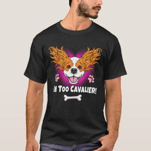 Camiseta Cavalier Bonito Rei Charles Spaniel Funny Puppy Co