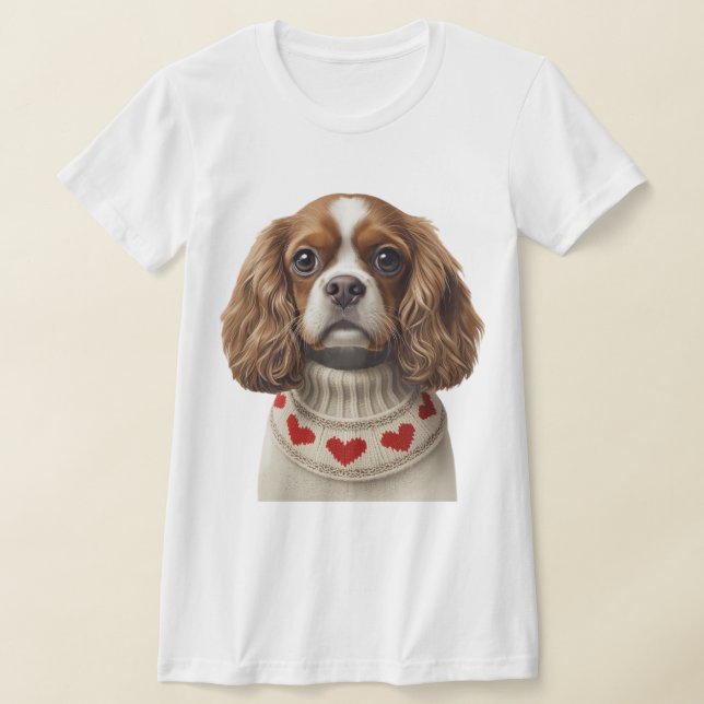 Camiseta Cavalier Coração de Amor (Postura )