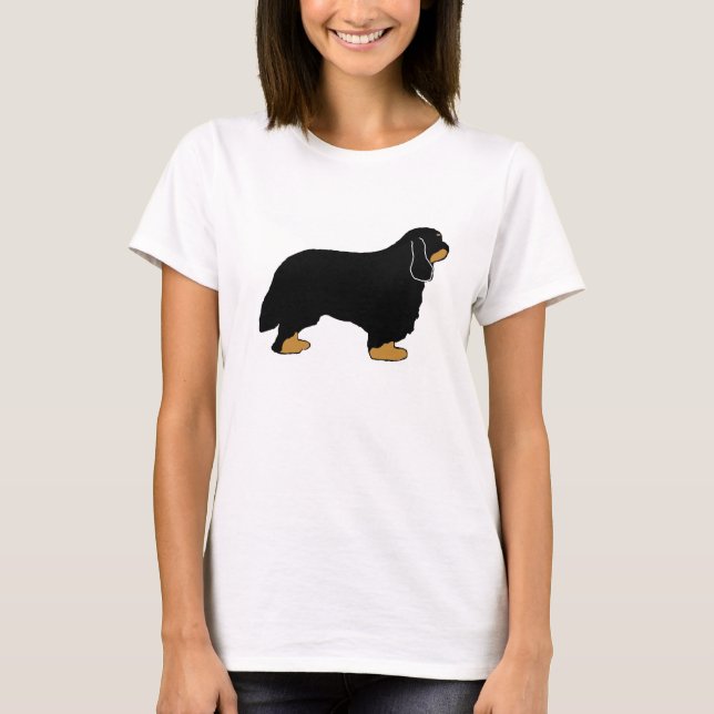 Camiseta Cavalier King Charles black and tan silo (Frente)