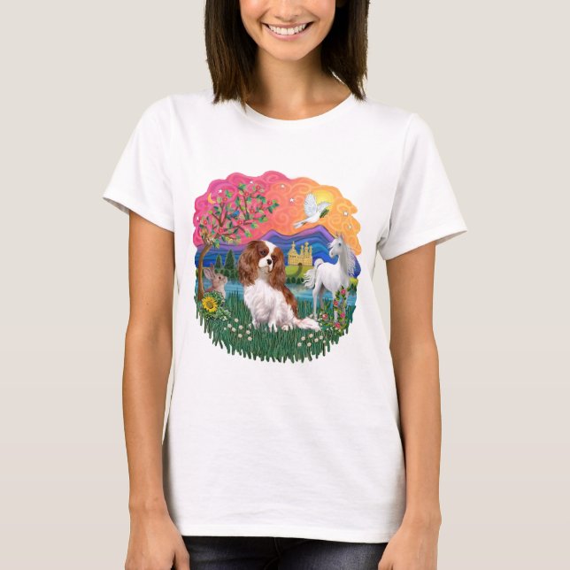 Camiseta Cavalier King Charles Spaniel (Blenheim) (Frente)