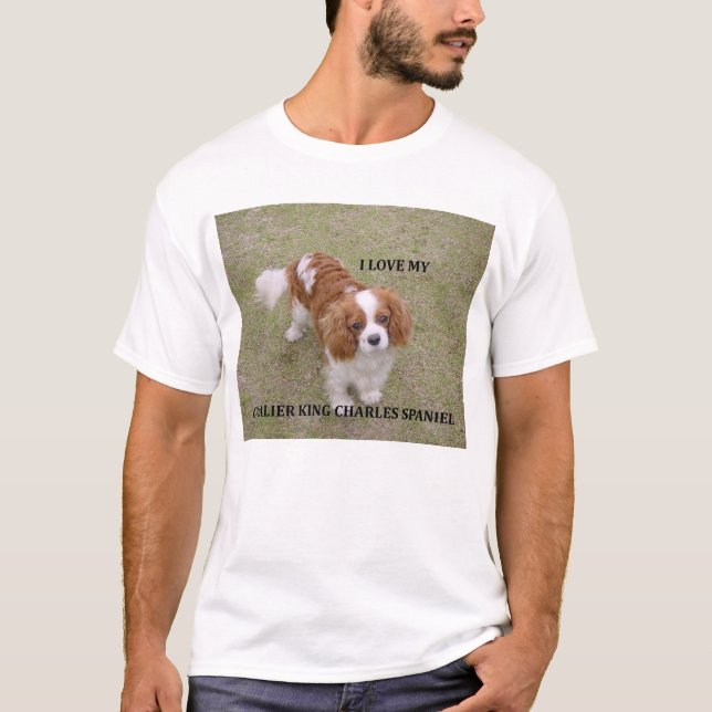 Camiseta Cavalier-king-charles-spaniel blenheim ama w pic. (Frente)