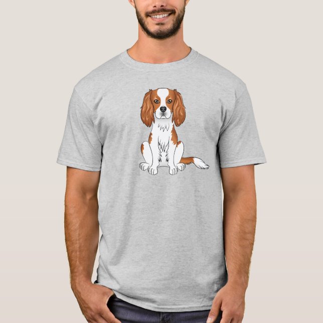 Camiseta Cavalier King Charles Spaniel Blenheim Cachorro Se (Frente)
