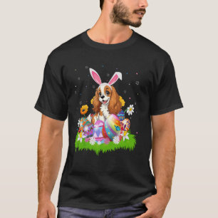 Camiseta Cavalier King Charles Spaniel Caça ao Ovo de Pásco