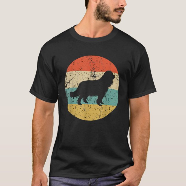 Camiseta Cavalier King Charles Spaniel Cão Retro (Frente)