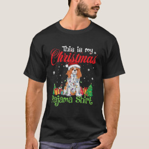Camiseta Cavalier King Charles Spaniel Christmas Pajama Dog