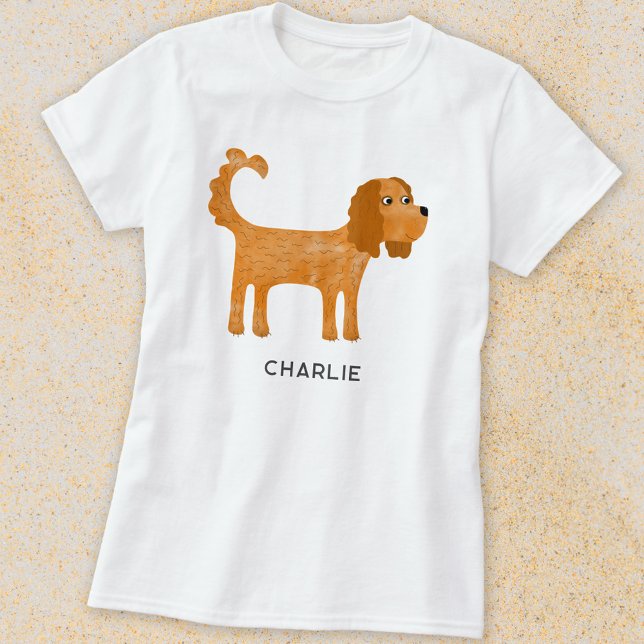 Camiseta Cavalier King Charles Spaniel Dog Personalizado (Criador carregado)
