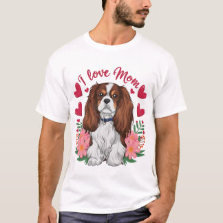 Camiseta Cavalier King Charles Spaniel Exprime que eu amo m