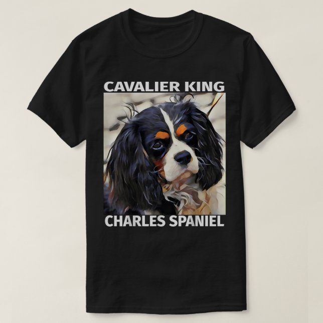 Camiseta Cavalier King Charles Spaniel Favorite Pet Puppy D (Frente do Design)