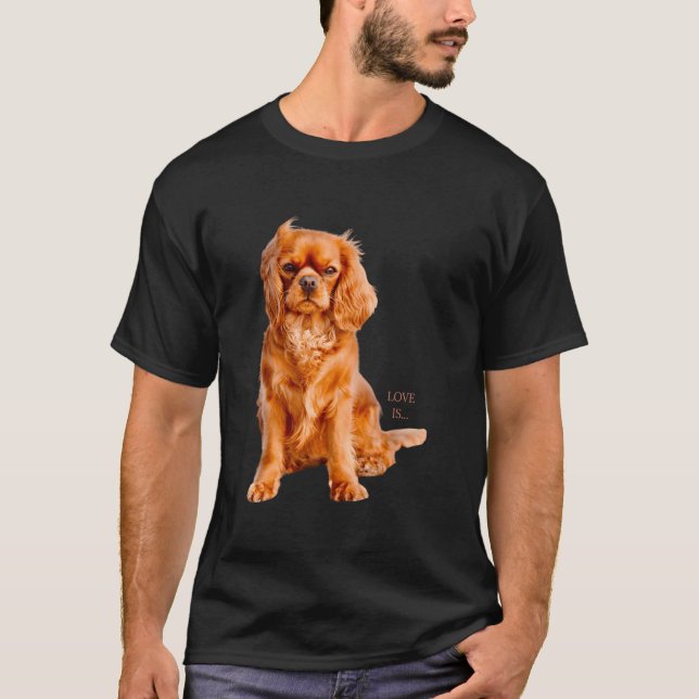 Camiseta Cavalier King Charles Spaniel Love (Frente)