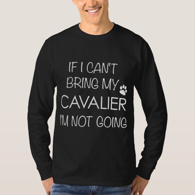 Camiseta Cavalier King Charles Spaniel Mãe Pai Oferece Muit (Frente)