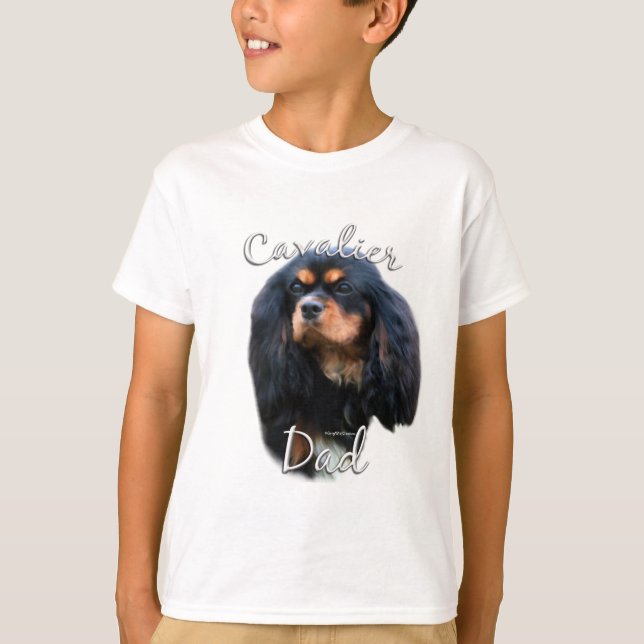 Camiseta Cavalier King Charles Spaniel Pai 2 (Frente)