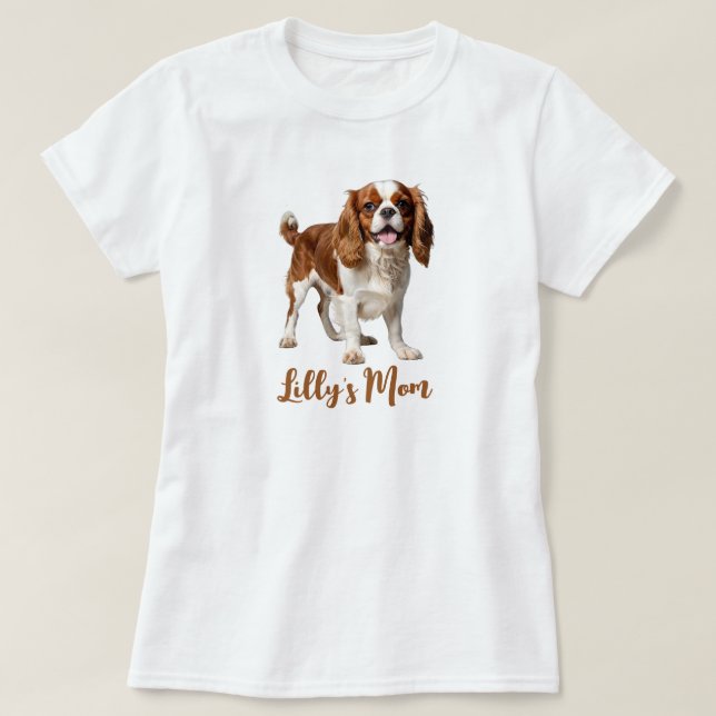 Camiseta Cavalier King Charles Spaniel Personalize (Frente do Design)