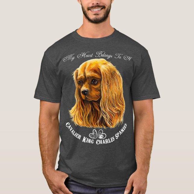 Camiseta Cavalier King Charles Spaniel Ruby (Frente)